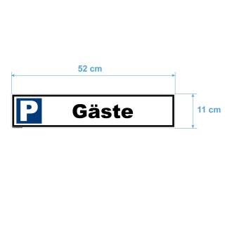 Parkplatzschild - Gäste - Verbotsschild Parkverbot