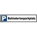 Parkplatzschild - Behindertenparkplatz - Verbotsschild...