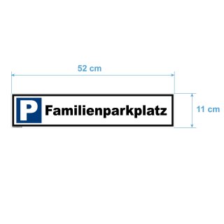 Parkplatzschild - Familienparkplatz - Verbotsschild Parkverbot