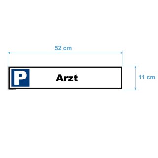 Parkplatzschild - Arzt - Verbotsschild Parkverbot