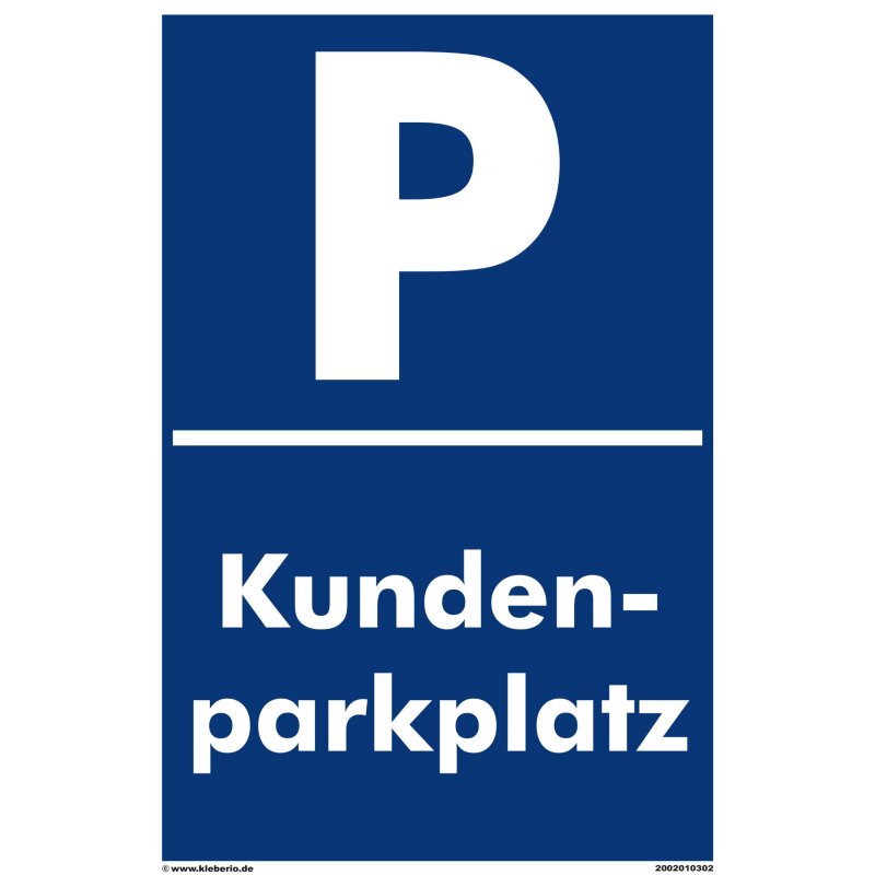 Parkplatzschild SIGN, Parkplatzschilder