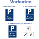 Verbotsschild Parkverbot - Gäste - Warnhinweis