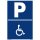 Verbotsschild Parkverbot - Behindertenparkplatz - Warnhinweis 30 x 45 cm