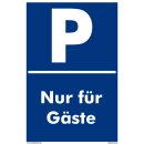 Verbotsschild Parkverbot - Nur für Gäste - Warnhinweis 30...