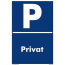 Verbotsschild Parkverbot - Privat - Warnhinweis