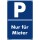 Verbotsschild Parkverbot - Nur für Mieter - Warnhinweis 20 x 30 cm gelocht