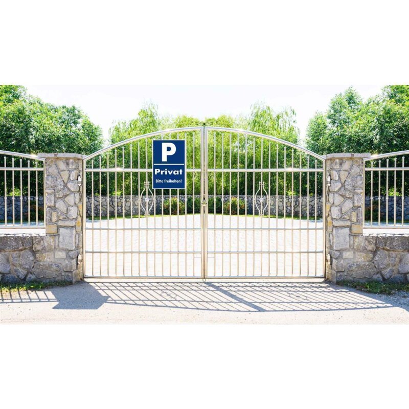 5 Schild Privatgrundstück Parken verboten Privatparkplatz 40x25 cm Garage Hof 