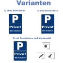 Privatparkplatz Schild - Privat Bitte freihalten - 20 x...