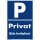Privatparkplatz Schild - Privat Bitte freihalten - 20 x 30 cm Parken verboten Schild Privatgrundstück
