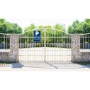 Privatparkplatz Schild - Privat Bitte freihalten - 20 x 30 cm mit Bohrlöchern & Kit Parken verboten Schild Privatgrundstück