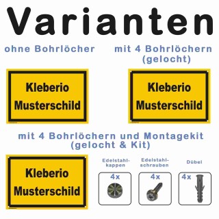 Verbotsschild Parkverbot - Familienparkplatz - Warnhinweis 40 x 60 cm gelocht & Kit