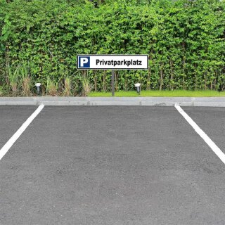 Parkplatzschild - Privatparkplatz - Warnhinweis Pfosten 75 cm