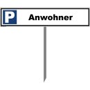Parkplatzschild - Anwohner - 52 x 11 cm mit...