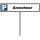 Parkplatzschild - Anwohner - 52 x 11 cm mit Einschlagpfosten Verbotsschild Parkverbot Parkverbotsschild Einfahrt freihalten parken verboten
