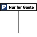 Parkplatzschild - Nur für Gäste - 52 x 11 cm...