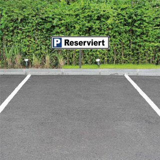 Parkplatzschild - Reserviert - Warnhinweis