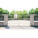 Videoüberwacht, Alarmgesichert, Zutritt für Unbefugte verboten - Videoüberwachung Schild 20x30 cm gelocht