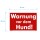 Schild Hund - Warnung vor dem Hund! - Warnhinweis 20 x 30 cm gelocht & Kit