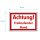 Achtung freilaufender Hund Schild 30x45 cm gelocht
