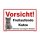 Katzenschild – Vorsicht Freilaufende Katze! Warnschild für Haus & Garten