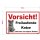 Katzenschild – Vorsicht Freilaufende Katze! Warnschild für Haus & Garten (20 x 30 cm)