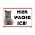 Katzenschild – Hier wache ich! Warnschild Katze für Haus & Garten