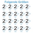 50 selbstklebende Klebezahlen wetterfest (3 cm hoch, in grün)