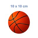 Basketball Aufkleber – wetterfester Sport-Sticker für Auto, Fenster & Co. (10 x 10 cm)