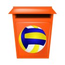 Volleyball Aufkleber – wetterfester Sport-Sticker für Auto, Helm & Co.