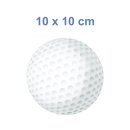 Golfball Aufkleber – realistischer Sport-Sticker für Auto, Helm & Co. (10 x 10 cm)