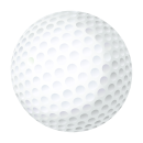 Golfball Aufkleber – realistischer Sport-Sticker...