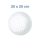 Golfball Aufkleber – realistischer Sport-Sticker für Auto, Helm & Co. (20 x 20 cm)