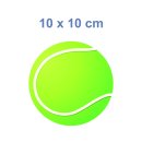 Tennisball Aufkleber – Sportlicher Sticker für Auto, Fenster & mehr (10 x 10 cm)