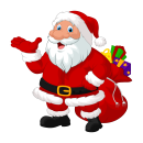 Weihnachtsmann Aufkleber – wetterfester...