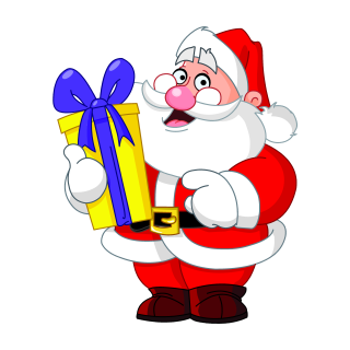 Weihnachtsmann Aufkleber – wetterfester Weihnachts-Sticker für Auto & Fenster