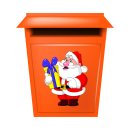 Weihnachtsmann Aufkleber – wetterfester Weihnachts-Sticker für Auto & Fenster (10 x 8,3 cm)