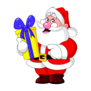 Weihnachtsmann Aufkleber – wetterfester...