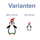 Weihnachtsaufkleber Pinguin – winterlicher Sticker...