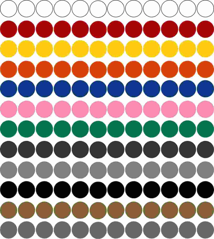 Markierungspunkte Ø 5 cm Kreis & wetterfest aus Folie wasser viele Farben 