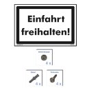 Hinweisschild – Einfahrt freihalten (20x30 cm...