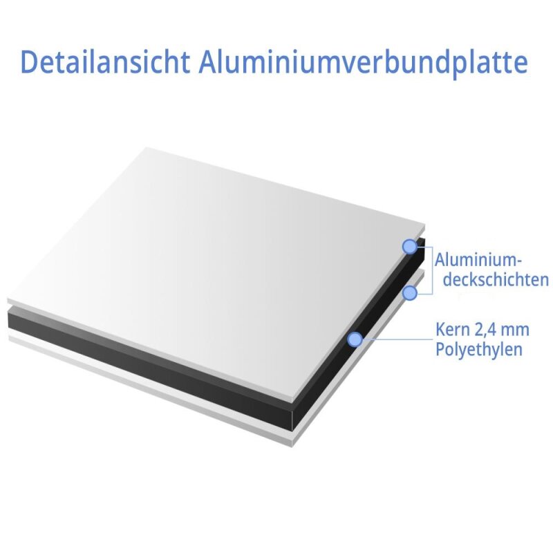 Aluminiumverbundplatte Privatweg kein Winterdienst Schild 30 x 20 cm 