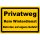 Privatweg Schild – Kein Winterdienst & Betreten auf eigene Gefahr (30x45 cm gelocht)