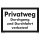 Privatweg Schild - Durchgang und Durchfahrt verboten (30x45 cm)