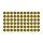 Klebepunkte – 1060 doppelseitige Farbpunkte & Farbetiketten (0,5 cm, gold)