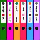 Klebepunkte – 1060 doppelseitige Farbpunkte & Farbetiketten (0,5 cm, rosa)