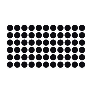 Klebepunkte – 840 doppelseitige Farbpunkte & Farbetiketten (1 cm, schwarz)