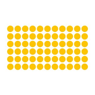 Klebepunkte – 840 doppelseitige Farbpunkte & Farbetiketten (1 cm, gelb)
