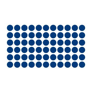 Klebepunkte – 840 doppelseitige Farbpunkte & Farbetiketten (1 cm, blau)