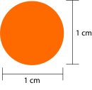 Klebepunkte – 840 doppelseitige Farbpunkte & Farbetiketten (1 cm, orange)