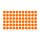 Klebepunkte – 840 doppelseitige Farbpunkte & Farbetiketten (1 cm, orange)